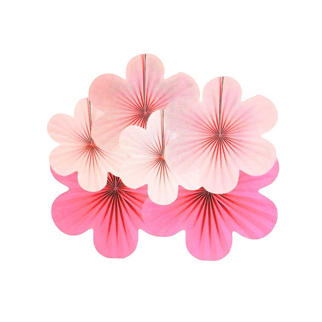 ORC-FAN/2820 PAPTYA FAN 6 LU PEMBE YELPAZE SETİ