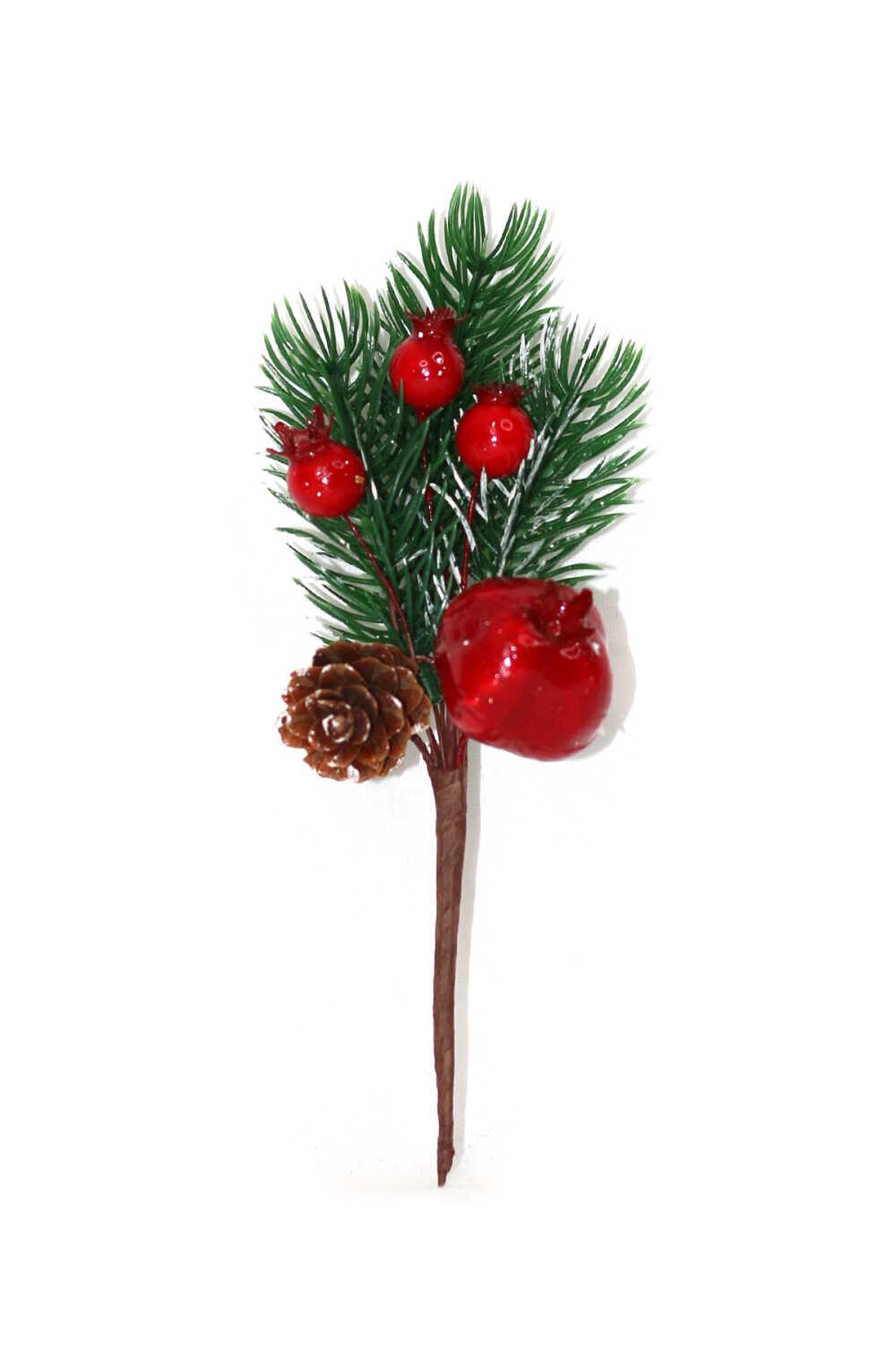 YILBAŞI YAPAY ÇİÇEK KOKİNA NARLI 20 CM ORC-STK-24028