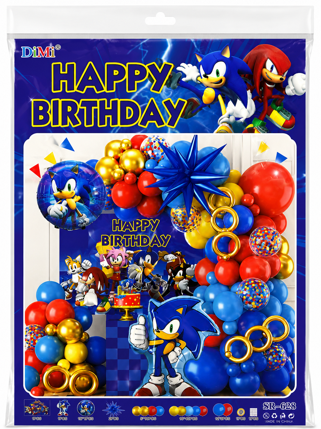 SONIC SPEED PARTYBOX XL DOĞUM GÜNÜ FULL SET