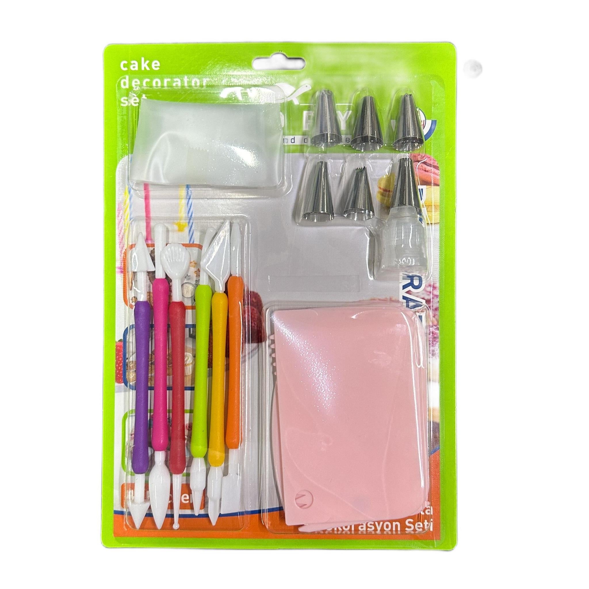 KREMA DUY TORBA SETİ 6 DUY - TARAK SET - MARZİPAN SET