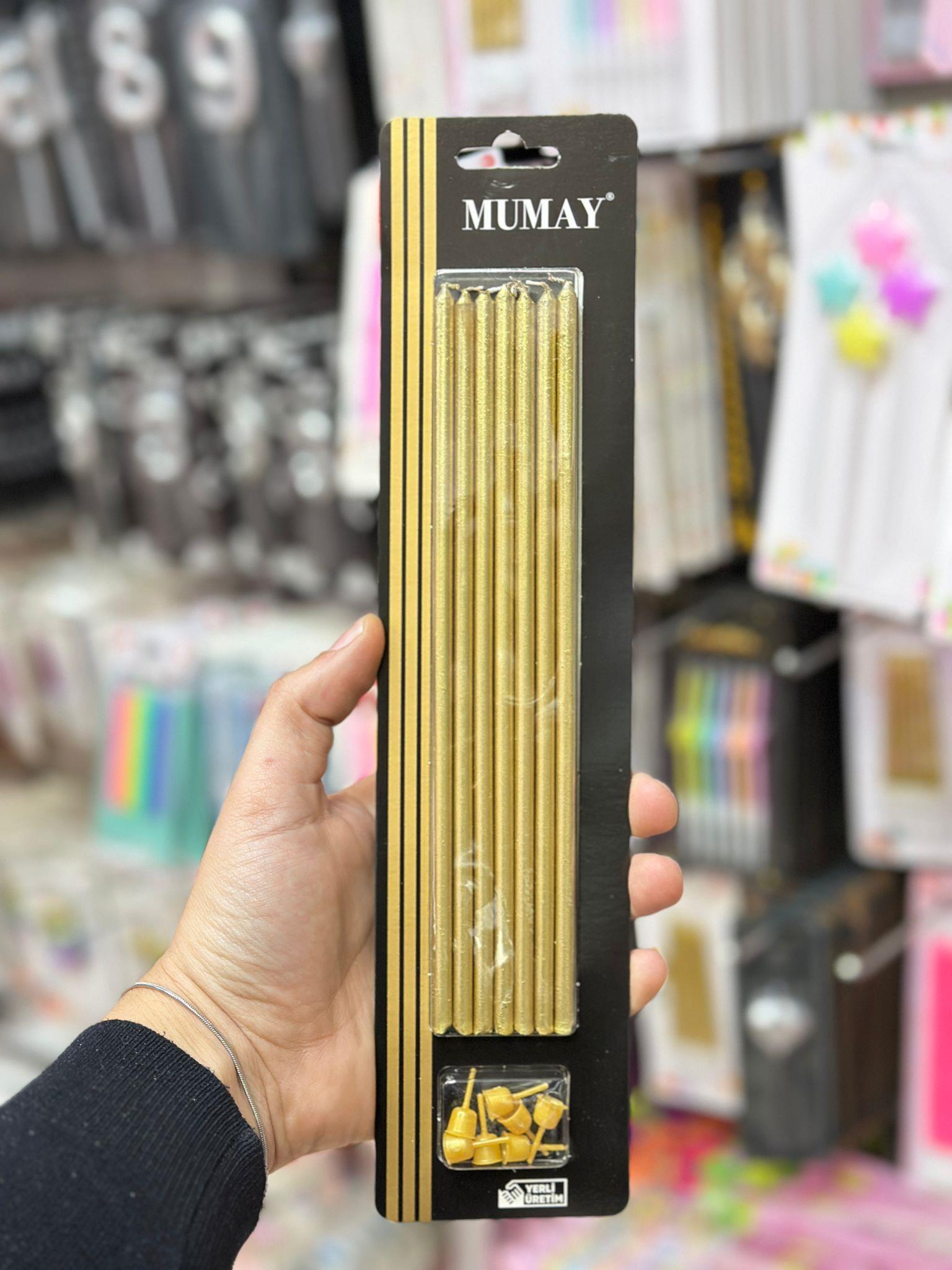 MUM 20 CM GOLD 7 ADET MUMAY