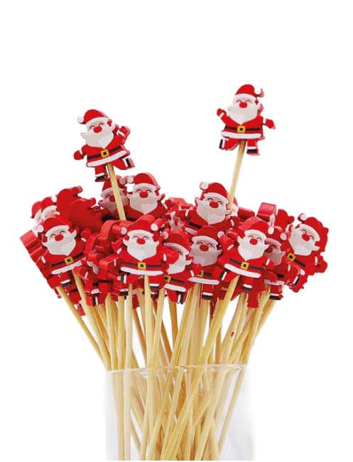 BAMBU KÜRDAN NOEL BABA 12 ADET BRS-4597 YILBAŞI