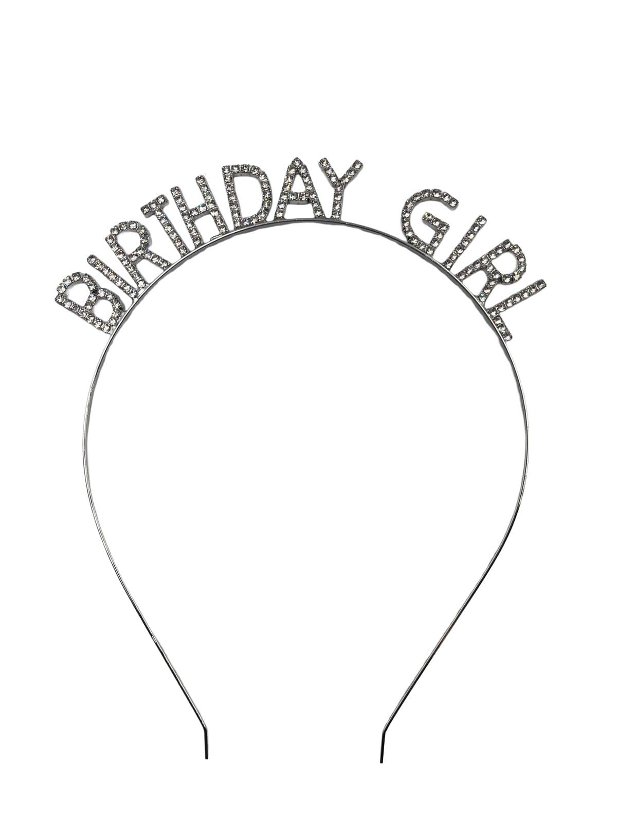 TAÇ METAL TAŞLI BIRTHDAY GIRL GÜMÜŞ BRS-4511-SL