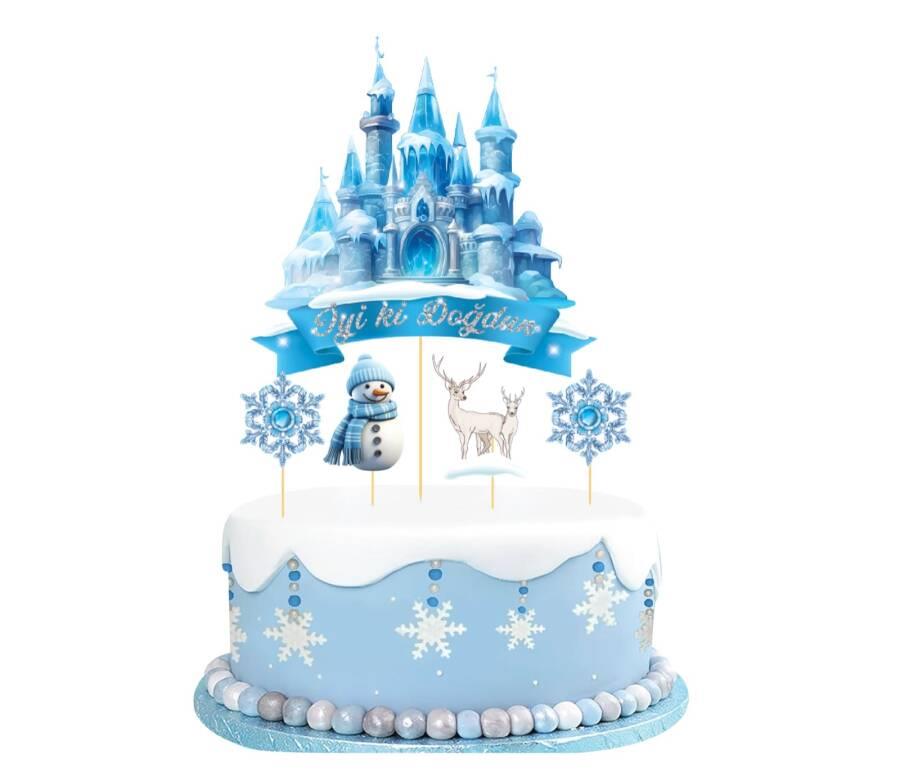 FROZEN TEMALI ÖZEL TASARIM KÜRDAN SET 5 ADET BRS