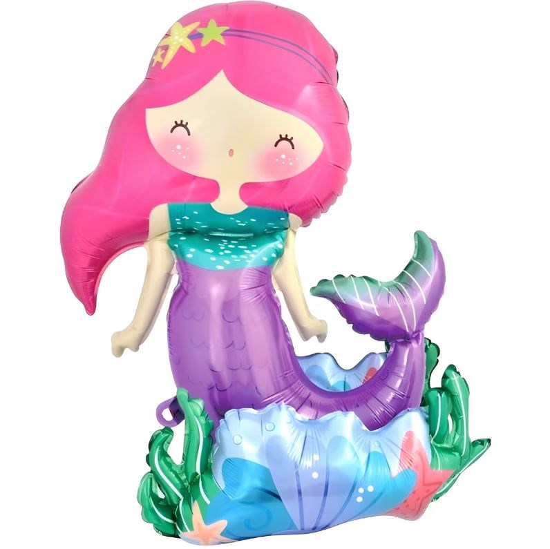 3D MERMAID FOLYO BALON 9252 65X56 CM
