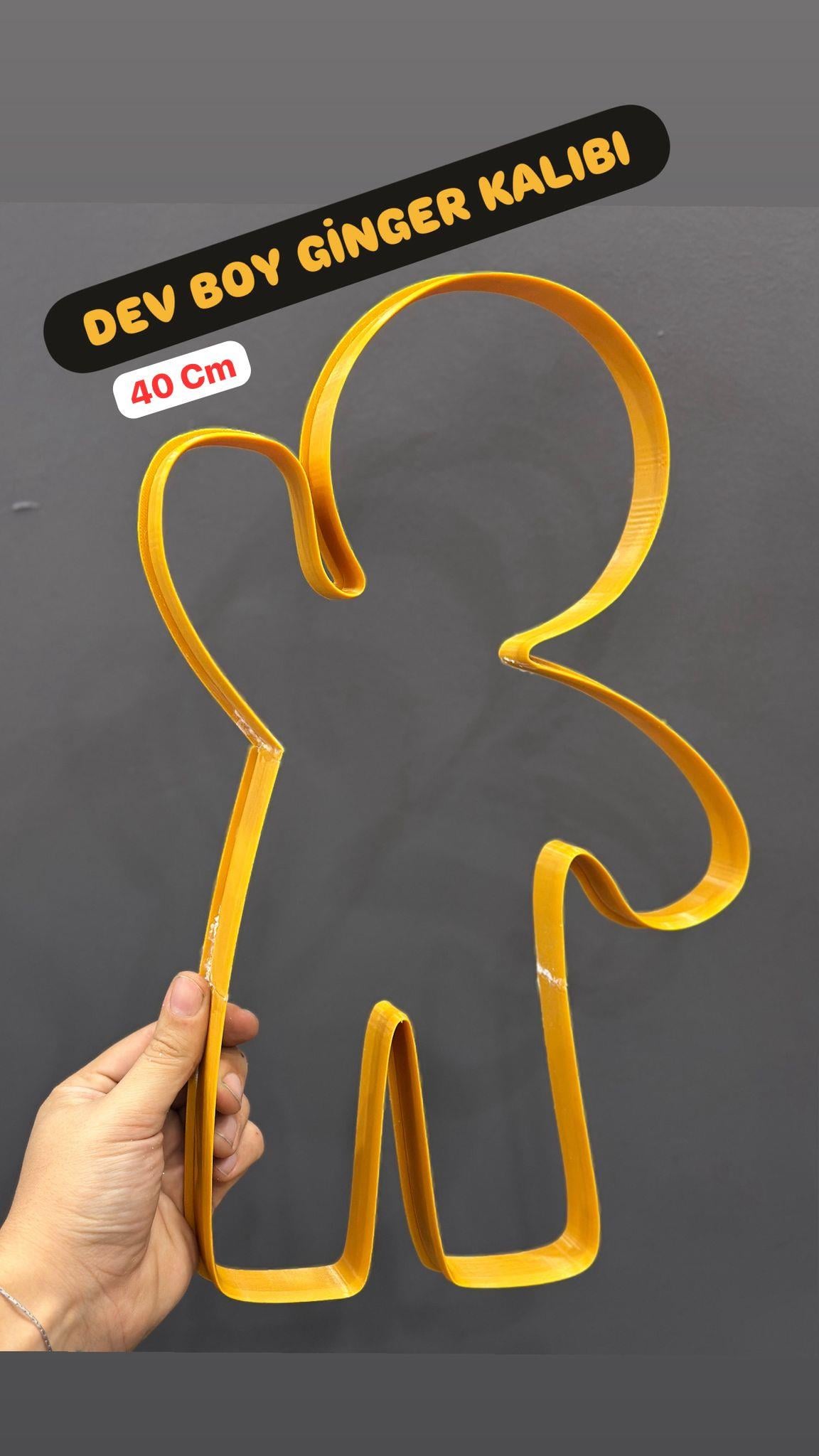DEV GINGER 40 CM KURABİYE KALIBI 