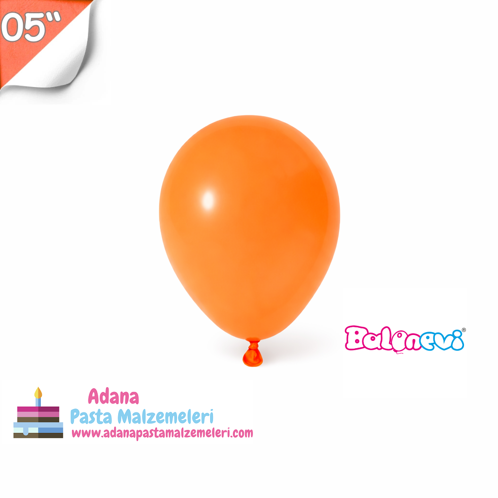 5'' PASTEL TURUNCU BALON 10 ADET