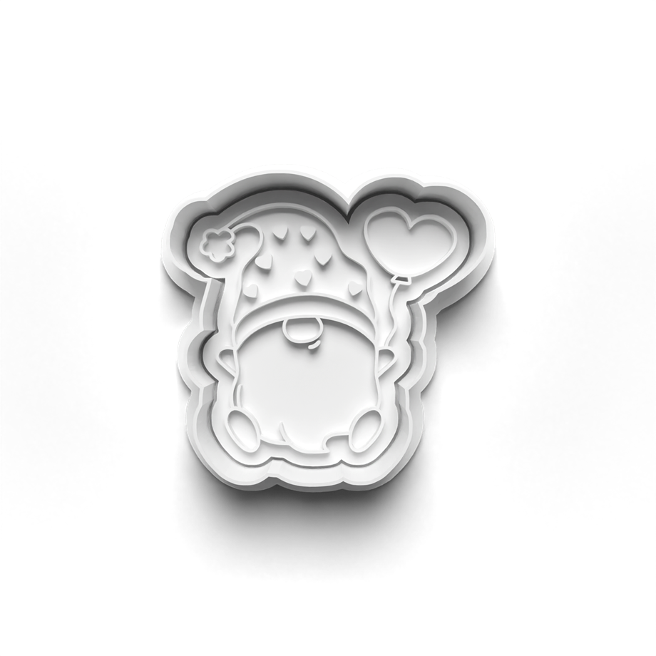 SEVGİLİLER GÜNÜ GNOMES KURABİYE KALIBI KESİCİ VE DAMGASI 3D-0526_3