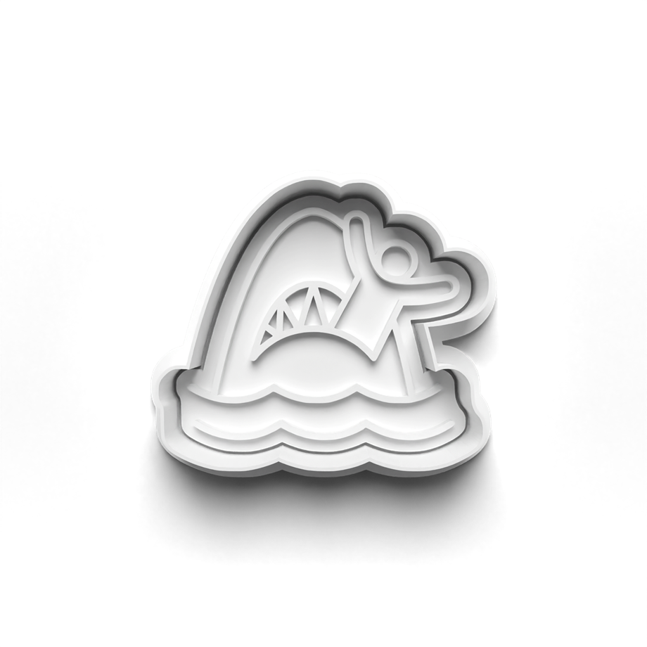 SHARKS KURABİYE KALIBI KESİCİ VE DAMGASI 3D-0358_1