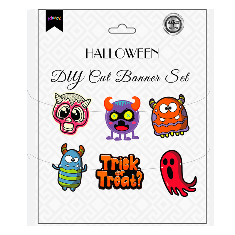 HALLOWEEN MONSTER DIT-CUT ÖZEL KESİM BANNER
