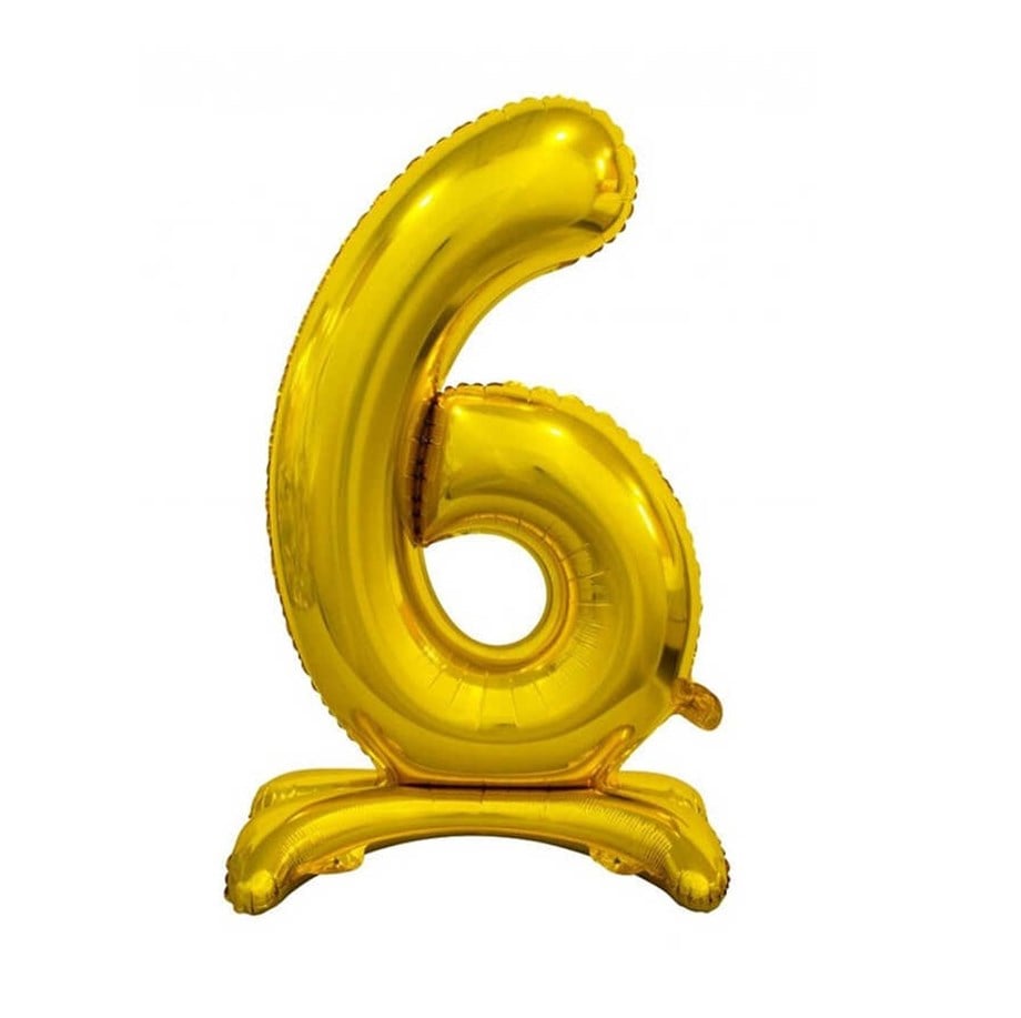 6 AYAKLI RAKAM FOLYO BALON GOLD 32 INCH | AdanaPastaMalzemeleri.com 6 AYAKLI RAKAM FOLYO BALON GOLD 32 INCH