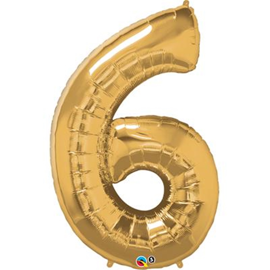 6 GOLD 16 INCH FOLYO BALON