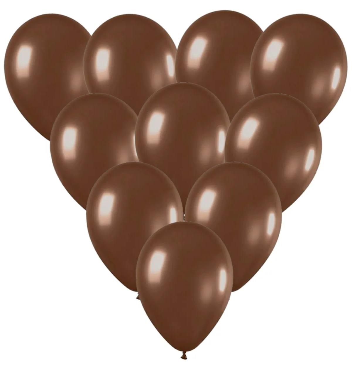 BALON KAHVE 10 ADET DÜZ