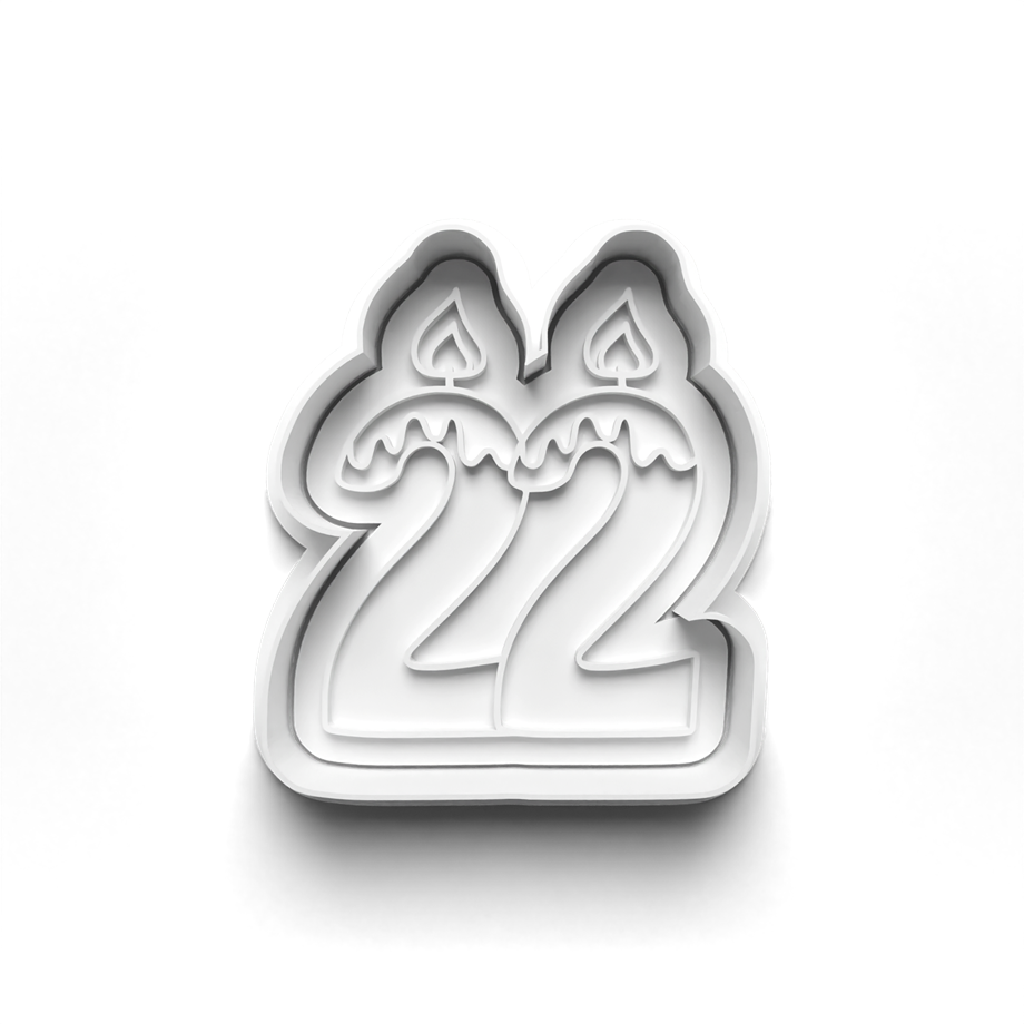 DOĞUM GÜNÜ NUMARALARI KURABİYE KALIBI KESİCİ VE DAMGASI 3D-0418_22