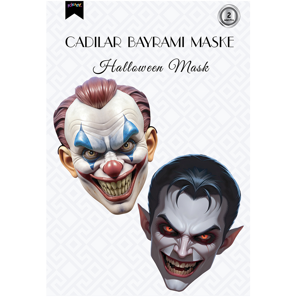 HALLOWEEN MASKE SETI 2 LI - NO:2 2006901-2