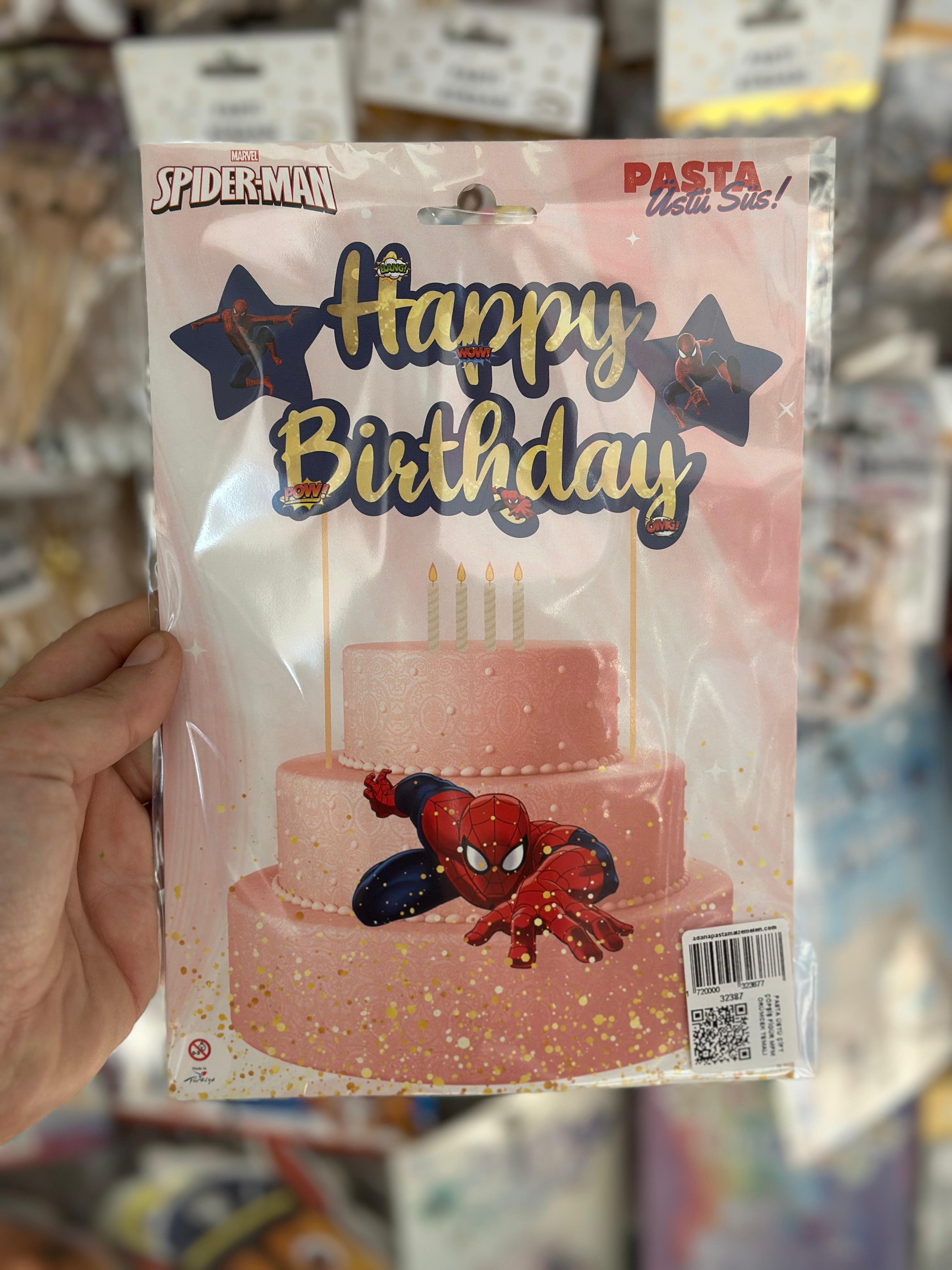 PASTA ÜSTÜ ÇİFT ÇÖPŞİŞ FİGÜR  ÖRÜMCEK TEMALI