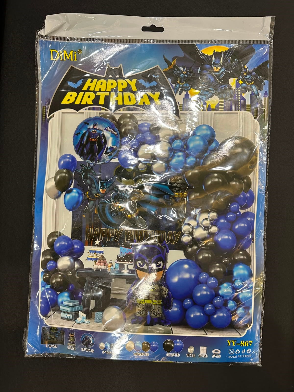 BATMAN HERO PARTYBOX XL DOĞUM GÜNÜ FULL SET