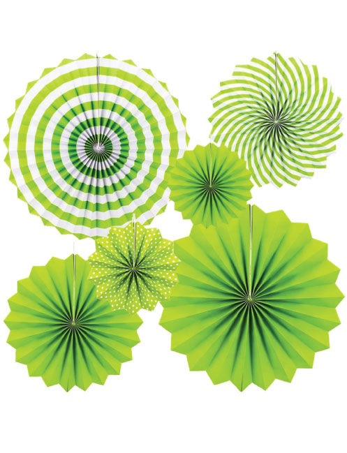 BRS-UZR-1 YEŞİL RENKLİ YELPAZE 6 LI