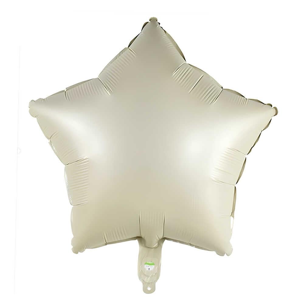 FOL-18'' RTRO/04 KREM YILDIZ FOLYO BALON