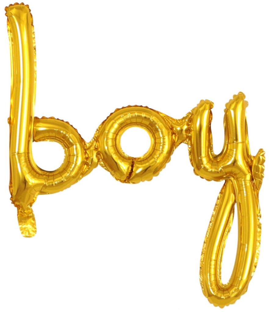 BOY GOLD FOLYO BALON 60 X 69 CM