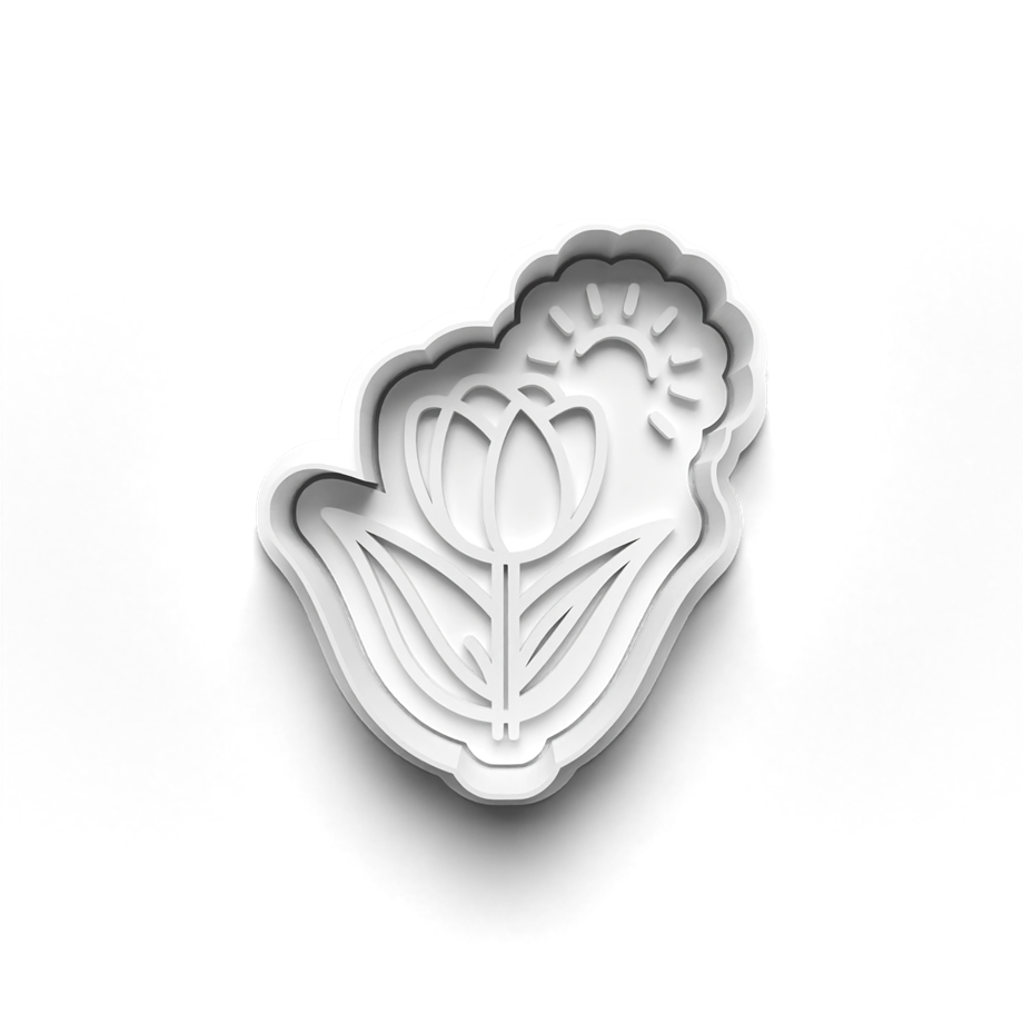 BAHAR KURABİYE KALIBI KESİCİ VE DAMGASI 3D-0541_3