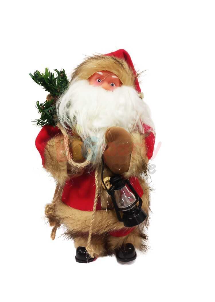YILBAŞI FİGÜR NOEL BABA PİLLİ 30 CM GAZ LAMBALI IŞIKLI BRS-1725