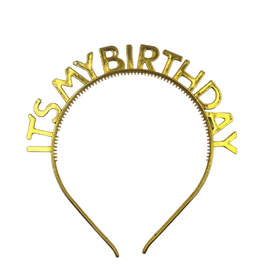 TAÇ PLASTİK GOLD ALTIN ITS MY BIRTHDAY BRS-3290-G