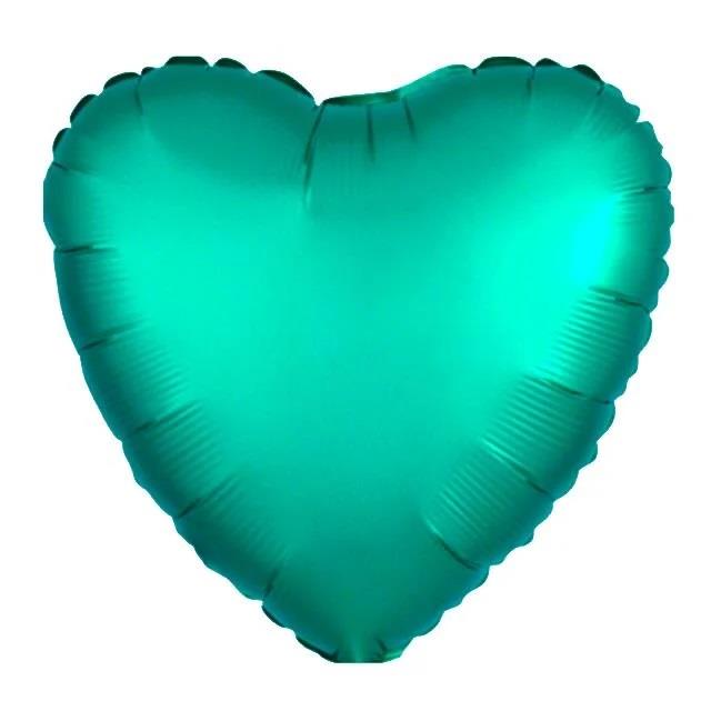 18 INCH YEŞİL KALP BALON FOLYO