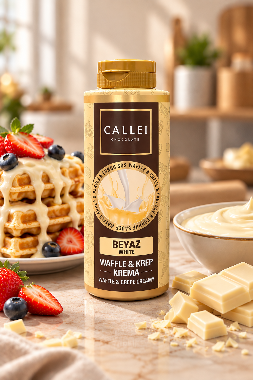 CALLEI WAFFLE SOS BEYAZ 300 GR