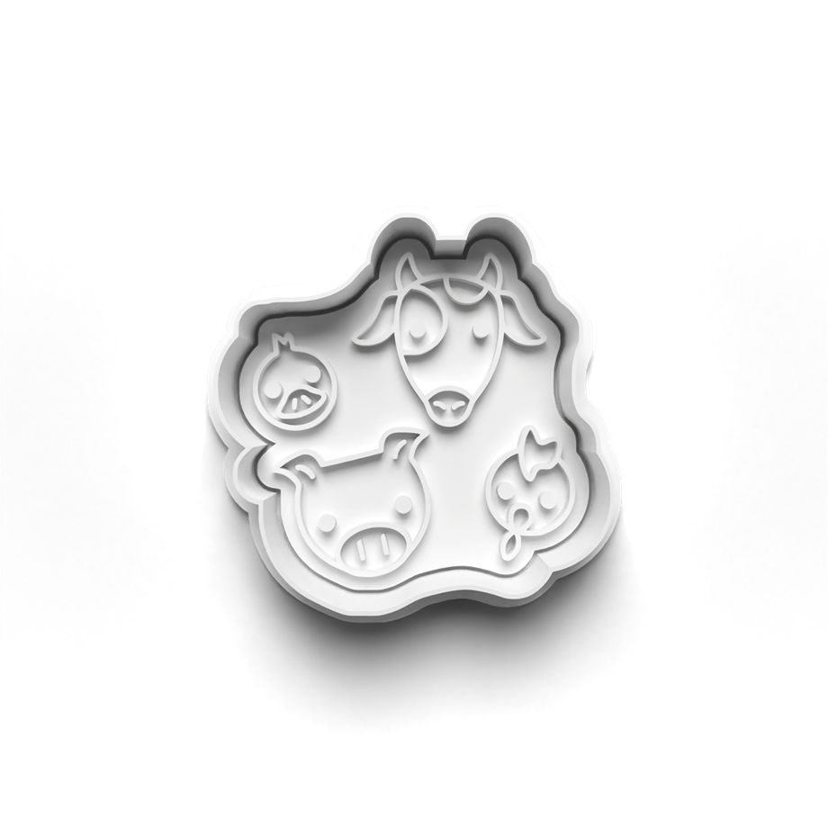ÇİFTLİK KURABİYE KALIBI KESİCİ VE DAMGASI 3D-0627_1