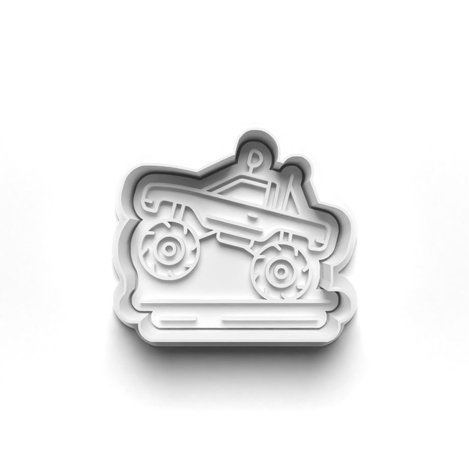 MONSTER TRUCKS KURABİYE KALIBI KESİCİ VE DAMGASI 3D-0359_1