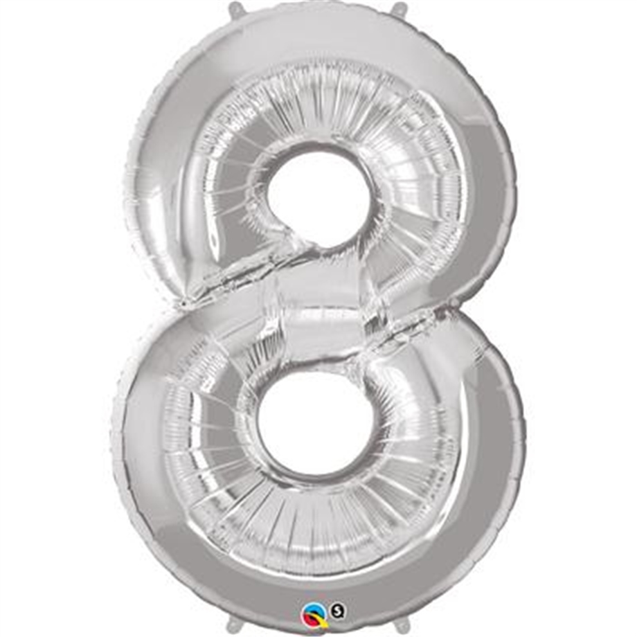 8 GÜMÜŞ 16 INCH FOLYO BALON