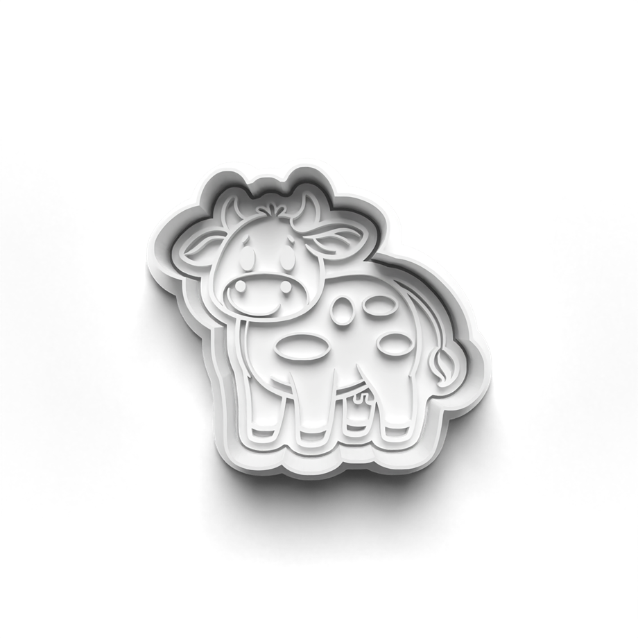 ÇİFTLİK HAYVANLARI KURABİYE KALIBI KESİCİ VE DAMGASI 3D-0540_2