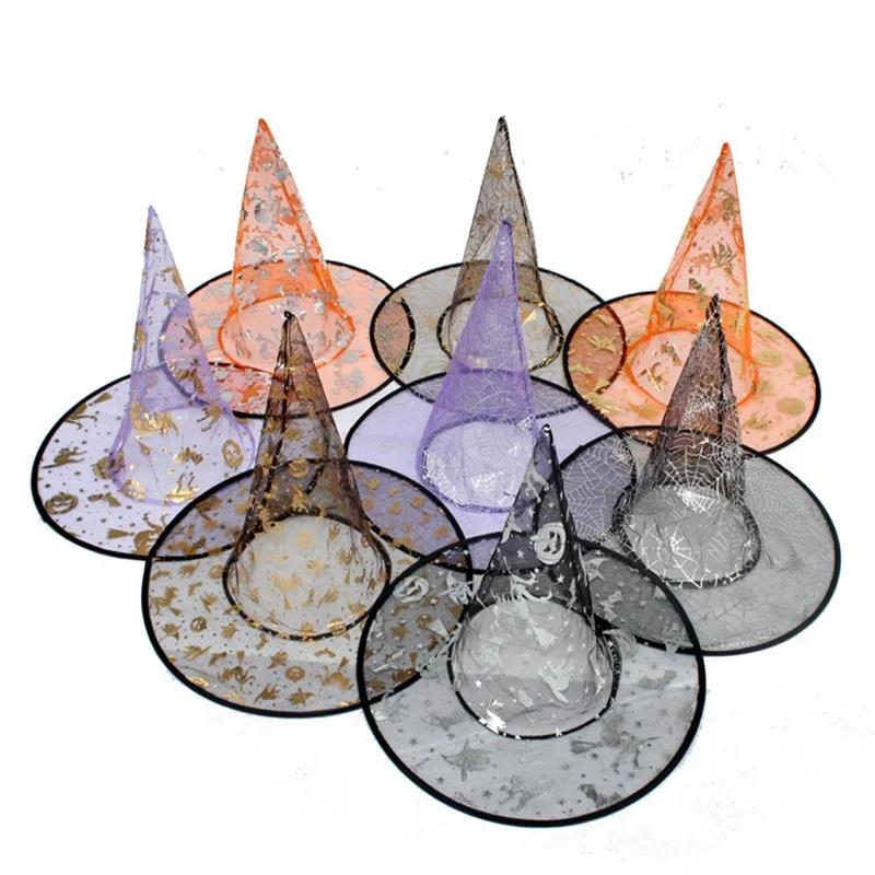 HLW-1342 HALLOWEEN CADI ŞAPKASI TRANSPARAN BASKILI