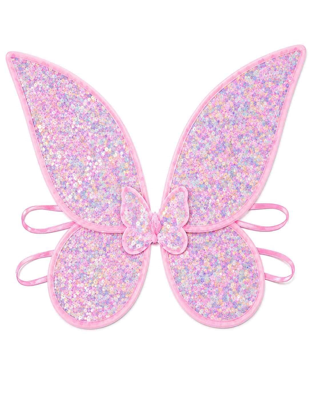 PERİ KANADI PULLU IŞIKLI PEMBE BRS-5103-PEMBE