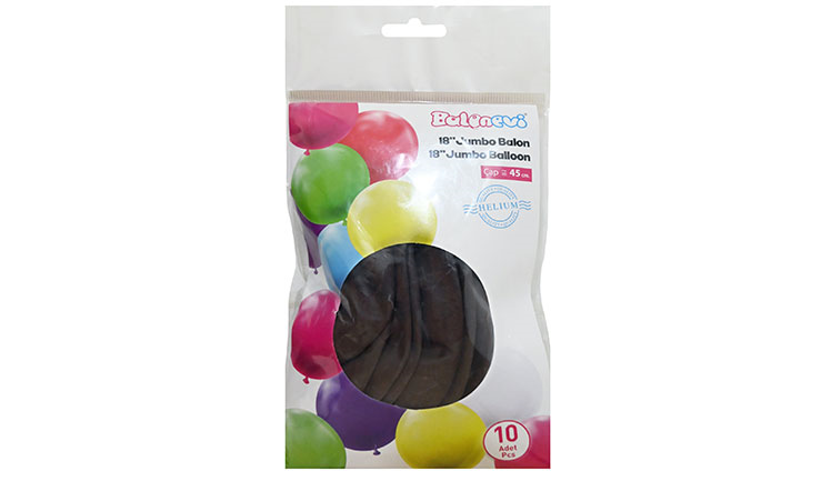 18'' KAHVERENGİ BALON 10 AD