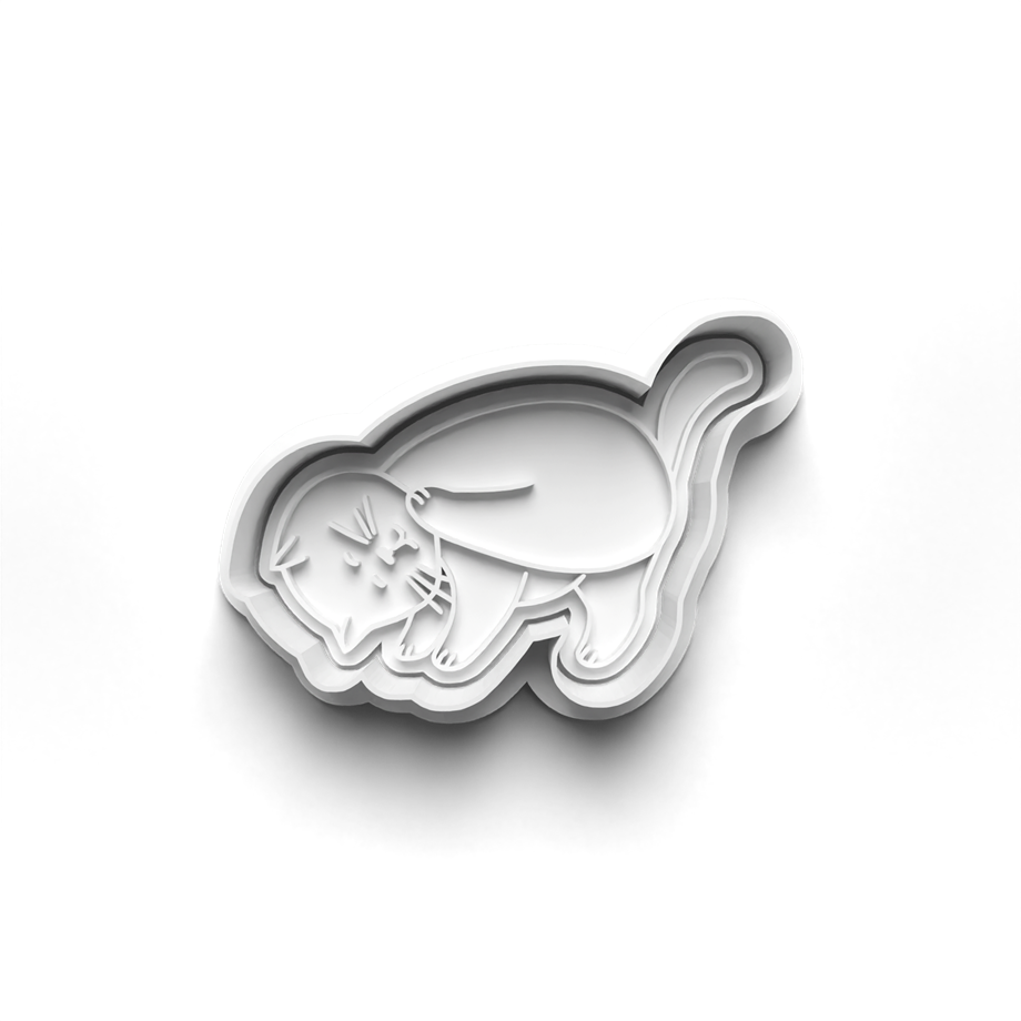 YOGA KEDILERI KURABİYE KALIBI KESİCİ VE DAMGASI 3D-0201_2