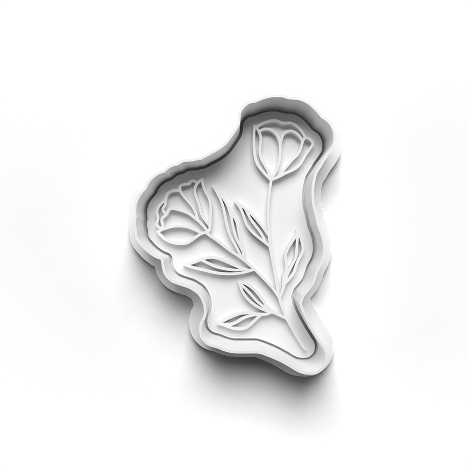 ÇİÇEK KURABİYE KALIBI KESİCİ VE DAMGASI 3D-0338_1