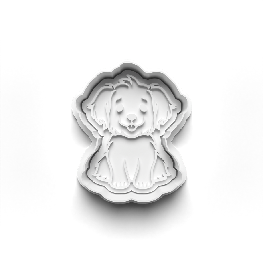 SEVİMLİ KÖPEKLER KURABİYE KALIBI KESİCİ VE DAMGASI 3D-0633_1