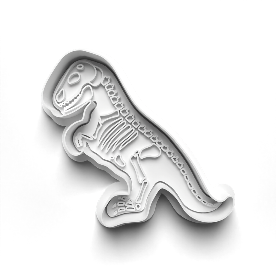 FOSIL DINOZORLAR KURABİYE KALIBI KESİCİ VE DAMGASI 3D-0223_2