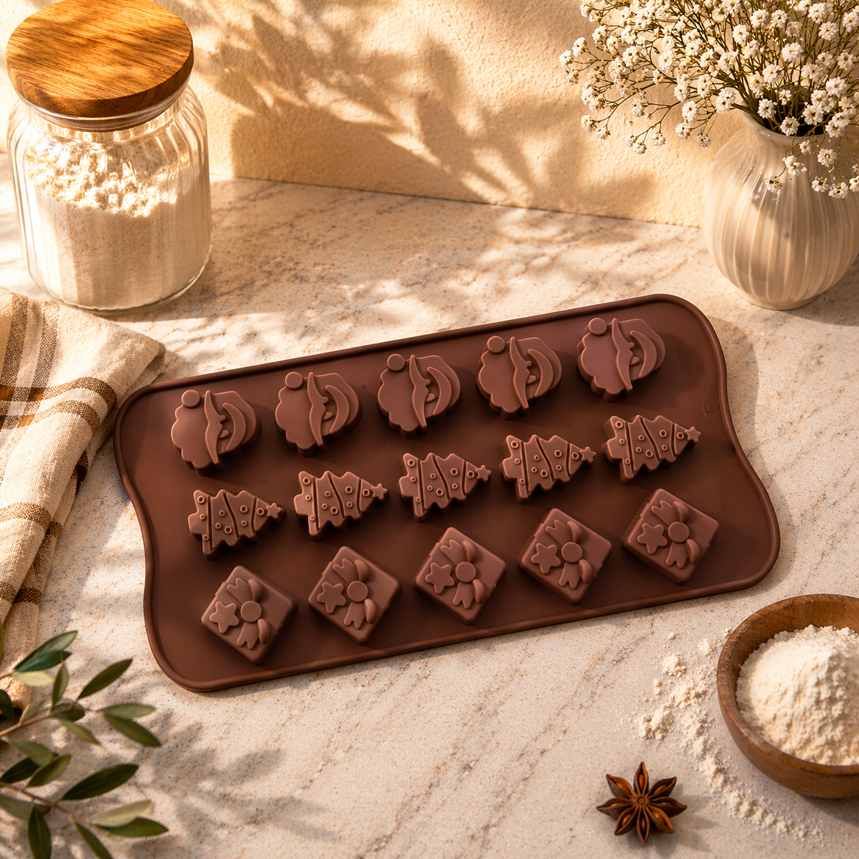 ÇİKOLATA KALIBI SİLİKON ÇAM CMA-20