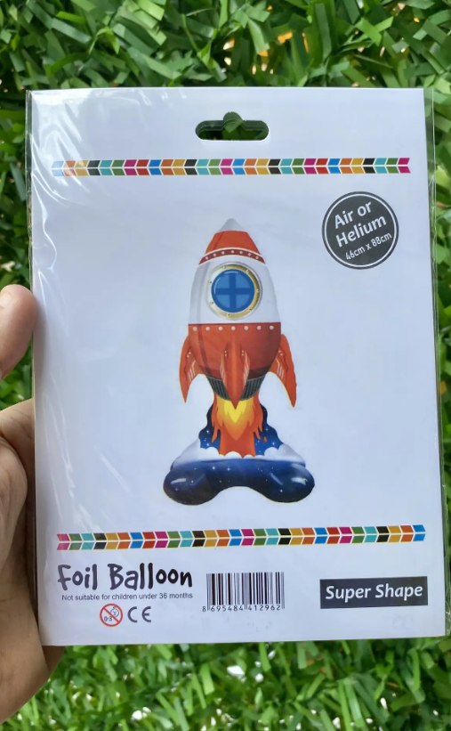 AYAKLI ROKET FOLYO BALON 