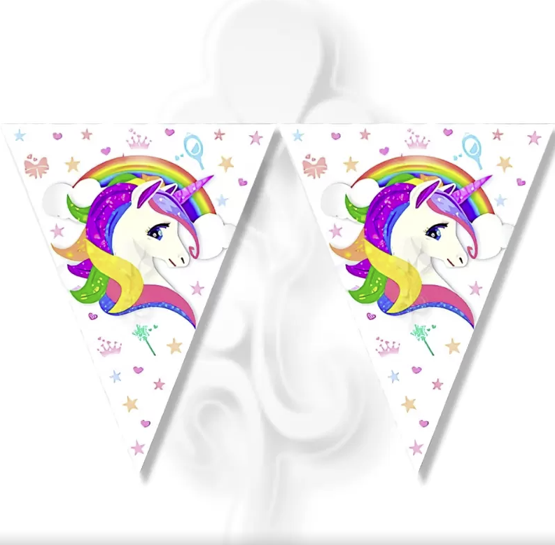 RAINBOW UNICORN BAYRAK SET 2.9 MT