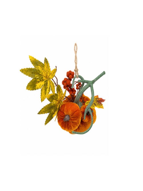 AST7746 SÜSLÜ KUMAŞ DEKORATİF BALKABAĞI 10CM