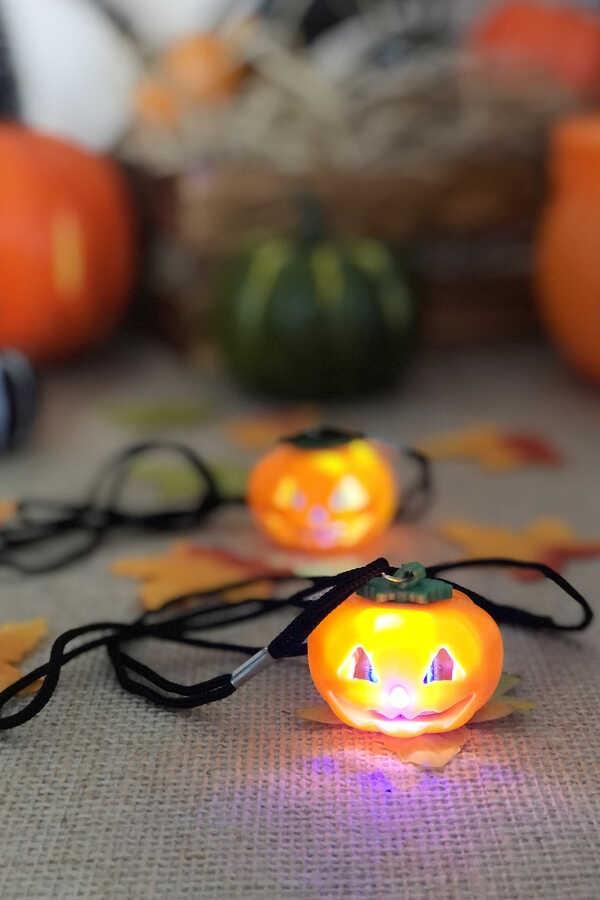 HALLOWEEN BALKABAĞI KOLYE IŞIKLI BRS-3020