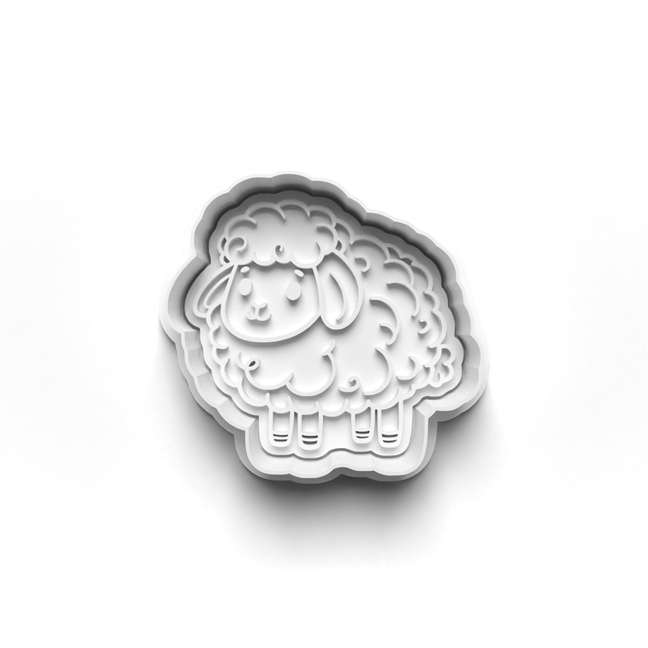 ÇİFTLİK HAYVANLARI KURABİYE KALIBI KESİCİ VE DAMGASI 3D-0540_10