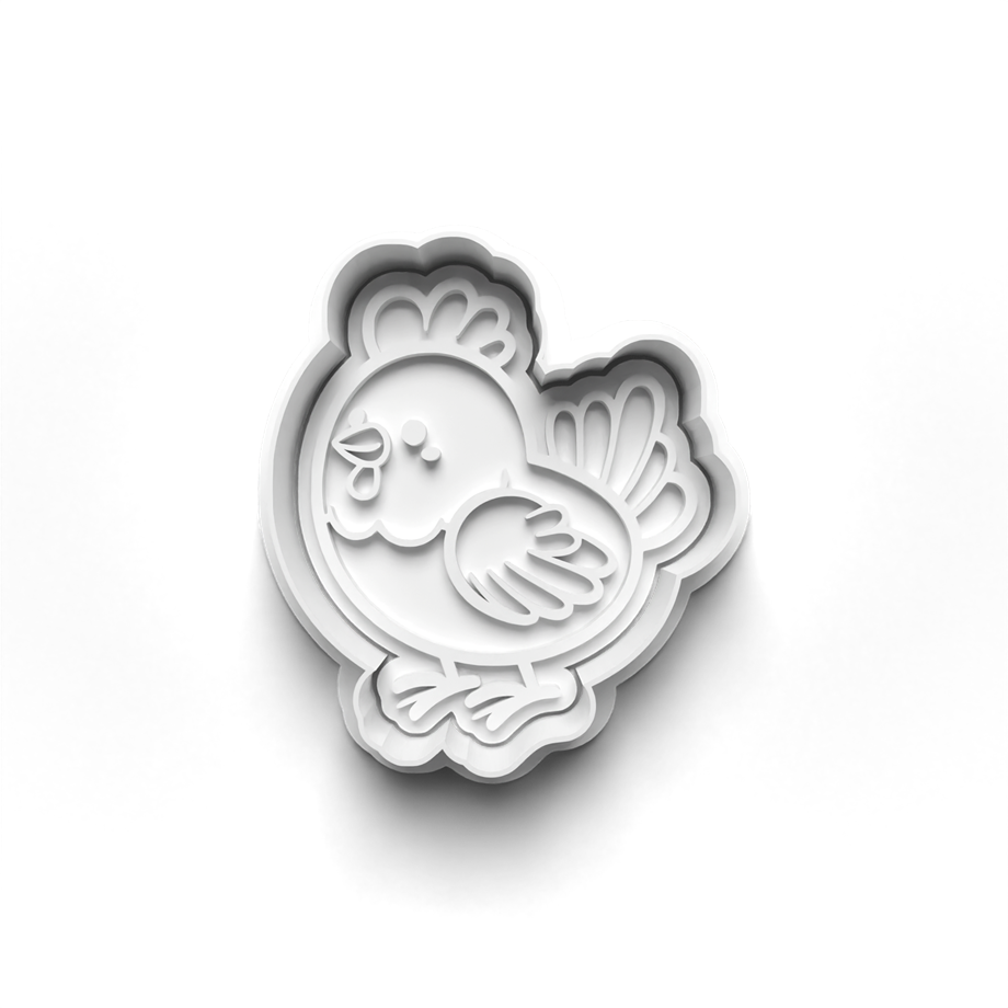 ÇİFTLİK HAYVANLARI KURABİYE KALIBI KESİCİ VE DAMGASI 3D-0540_4