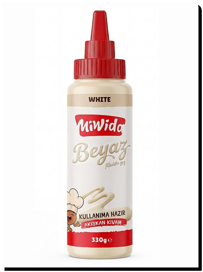 MİWİDA BEYAZ ÇİKOLATA SOS PANKEK WAFFLE KREP SOSU 330 GR