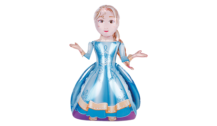 4D FOLYO PRENSES 71X50 CM PAKETLİ ELSA FOLYO BALON BALONEVİ