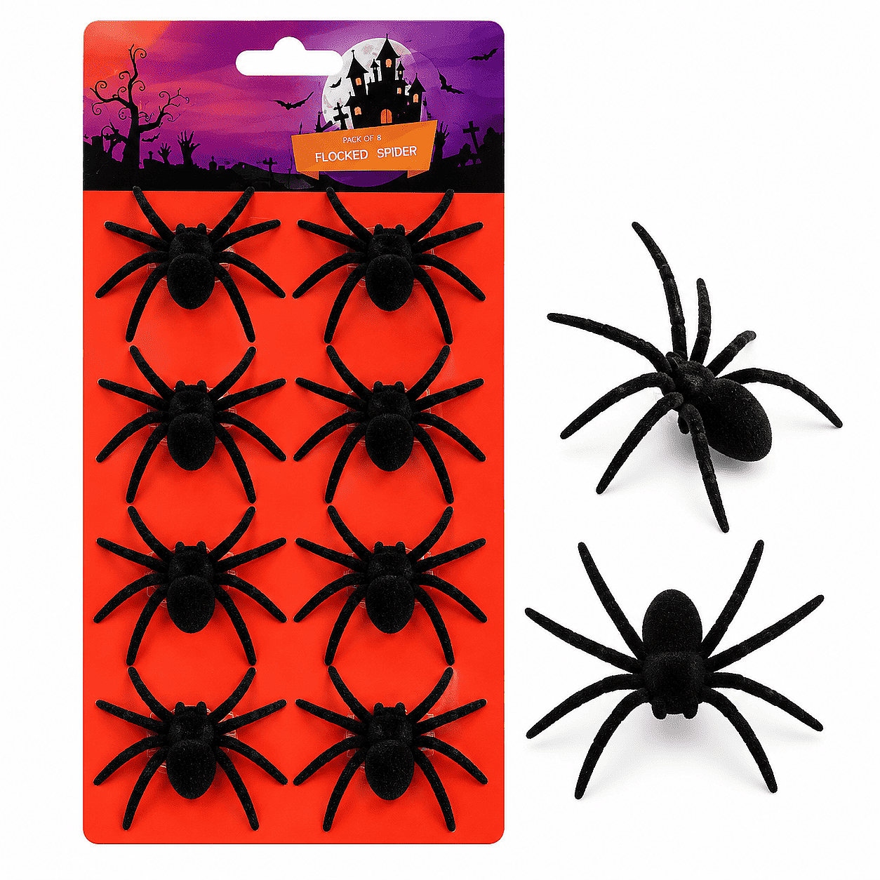 ORC-HLW-27973 / C ÖRÜMCEK 8 Lİ SET HALLOWEEN